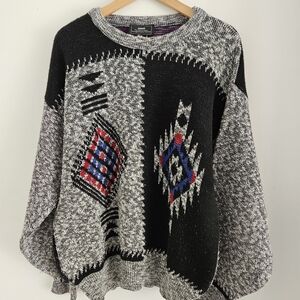 Vintage Sears Mens Store Aztex Sweater Medium Acrylic